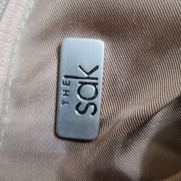 The Sak Womens Sholder Bag Purse TAN 3 Compartments EUC - Picture 6 of 11